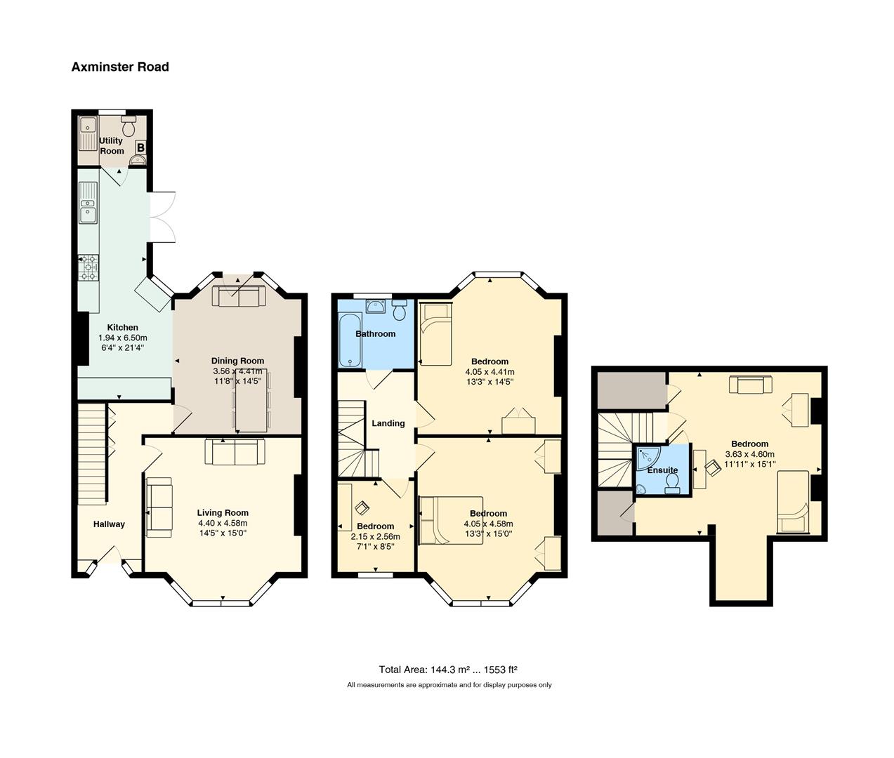 Floorplan for Axminster Road, Penylan, Cardiff